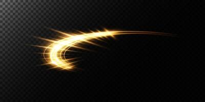 An Elegant Golden Sparkle Arc gracefully displayed on a rich, Dark Background for a stunning visual appeal vector
