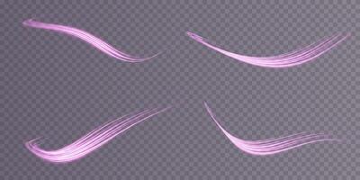 Experience Smooth Pink Brush Strokes, ideal for various Digital Art and Design Projects with finesse and creativity vector