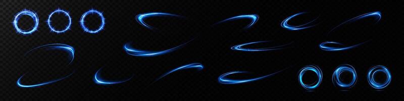 Explore the stunning Blue Light Effects Collection, ideal for enhancing your Creative Design projects vector