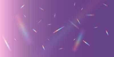 Vibrant, Colorful Abstract Light Rays Set Against a Purple Background for a Unique Artistic Visual Experience vector