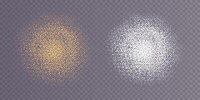 Exploring the Scattering of Fine Particles A Closer Look at Sugar, Salt, and Flour Textures in Detail vector