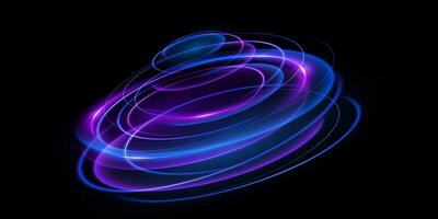 Captivating Abstract Light Patterns Created Using Vibrant Blue and Purple Swirls for Artistic Expression vector