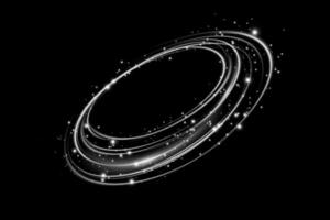 Cosmic Rings and Stars Beautifully Set Against a Dark Background Creating a Stunning Visual Experience vector