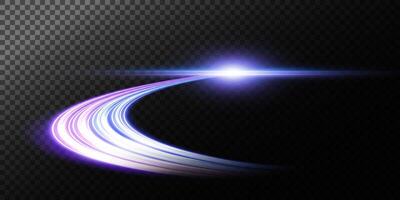 Dynamic Light Trails Featuring a Beautiful, Soft Glow Effect That Evokes Both Movement and Elegance Perfectly vector