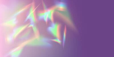 An Abstract Representation Featuring Vibrant Light Reflections Against a Deep Purple Background Color vector