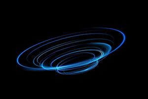An abstract art design featuring a captivating blue light spiral that exudes creativity and modern aesthetics vector