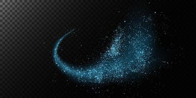 Experience the mesmerizing Sparkling Blue Glitter Swirl Effect designed for stunning Creative Designs and visuals vector