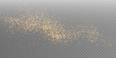 Glistening Gold Dust Particle Effect for Stunning Graphics and Sophisticated Design Projects and Creations vector