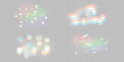 Explore the captivating Abstract Light Effects and stunning Bokeh Elements for your Creative Designs vector