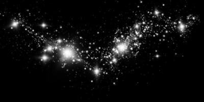 Stellar Sparkle An Enchanting Cosmic Display With Distant Stars and Galaxies Gracefully Illuminating the Universe vector