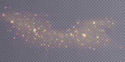 Experience the beauty of Golden Sparkle Effects, perfect for enhancing your Design and Decoration projects vector