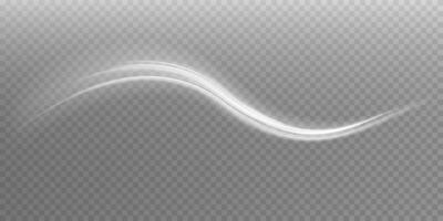 An Elegant White Curved Line Design that showcases modern aesthetics, perfect for various creative applications vector
