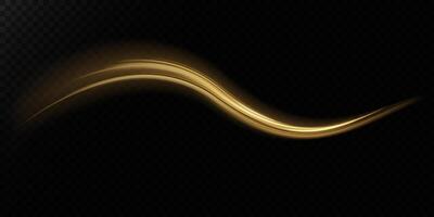 An Elegant Golden Wave Beautifully Set Against a Striking Dark Background A Truly Stunning Abstract Design Display vector