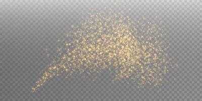 The Golden Glitter Sparkle Effect is perfect for enhancing various creative design projects and aesthetics vector