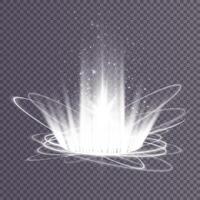 Bright Energy Burst Effect characterized by Glowing Radiance and Radiating Light with stunning visuals vector