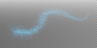 An Elegant Blue Wave Illustration that features Sparkling Effects, creating a captivating visual experience vector