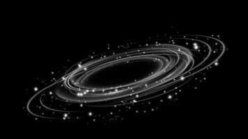 An artistic illustration depicting a stunning Spiral Galaxy filled with numerous Stars and various Cosmic Features vector