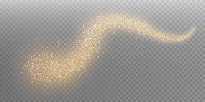 A Shimmering Golden Sparkle Flowing Creative Design Element for a captivating and luxurious artistic vision vector