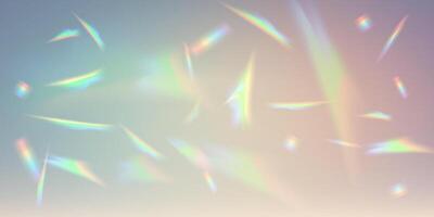 Stunning and Colorful Light Reflections Along with Beautiful Patterns on a Soft and Gentle Background vector