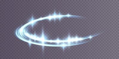 Discover the Amazing Uses of the Shimmering Light Trail Effect in Various Graphics and Animation Projects vector