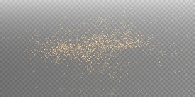 The Golden Glitter Particles Effect is designed for background design and creative decoration purposes vector