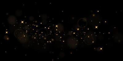 Sparkling Golden Glitter on a Beautiful Dark Background That Captivates the Imagination and Enchants the Viewer vector