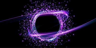 An Abstract Purple Sparkle Effect featuring Bright and Vibrant Light Trails that capture your imagination vector