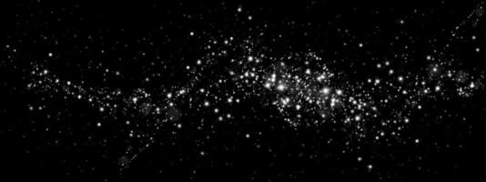 A stunning Cosmic Nebula adorned with Stars and intricate Galactic Elements set against the Dark Space background vector