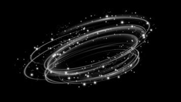 Breathtaking Dynamic Swirling Stars and Light Trails Set Against a Deep Black Background for Stunning Visuals vector