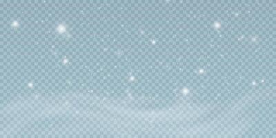 A Soft Snowfall Gracefully Covers a Misty Winter Landscape, Enveloping Everything in a White Blanket vector