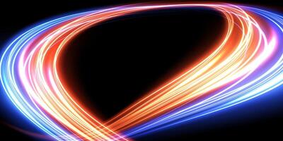 Vibrant Light Trails Captured in a Unique Abstract Design Showcasing Aesthetic Visual Elements and Colors vector