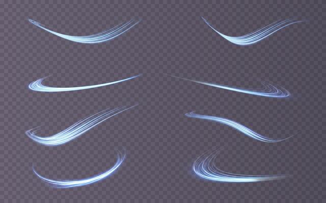An Exquisite and Beautiful Collection of Light Brush Strokes That are Ideal for Creating Artistic and Aesthetic Effects