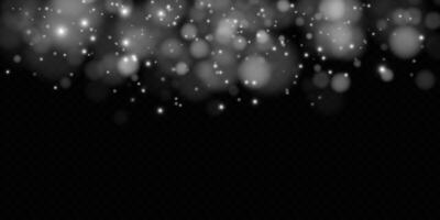 An Elegant Black and White Bokeh Background Design featuring Subtle Sparkles for a Dreamy and Chic Atmosphere vector