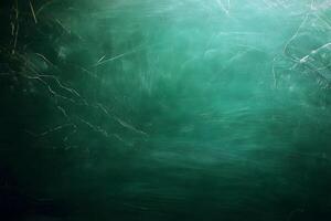 Green chalkboard with textured surface showing subtle scratches and marks reflecting years of classroom use, education background photo