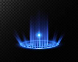 Stylish and Elegant Blue Light Beam Radiating with Stunning Energy Effect Spreading Across the Visual Display vector