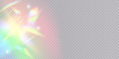 A collection of Colorful Light Flare Elements that are perfect for enhancing various Design Projects creatively vector