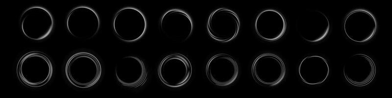 A Series of Circular Shapes Featuring Various Gradients and Opacities for Artistic Exploration and Aesthetic Appeal vector