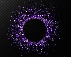 A Vibrant Purple Sparkle Circle that features a Glowing Effect, sure to captivate the viewers attention vector