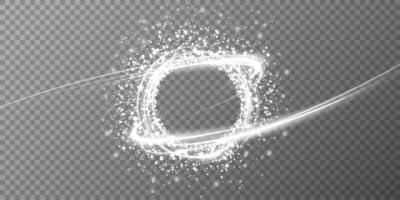 Glowing Sparkling Circle Effect An enchanting visual concept that captivates with its vibrant and dynamic design vector