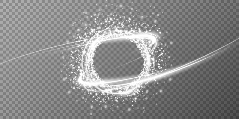 Glowing Sparkling Circle Effect An enchanting visual concept that captivates with its vibrant and dynamic design