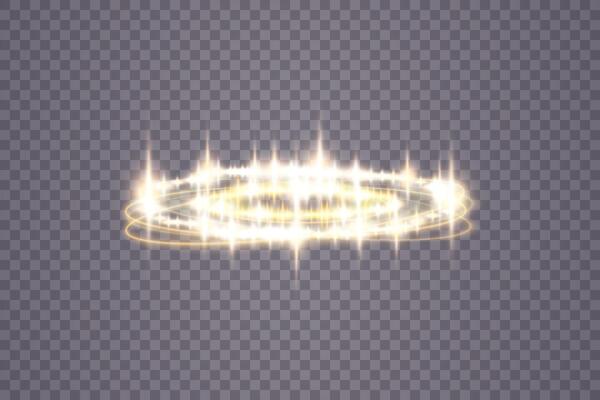 A mesmerizing Shimmering Circular Light Effect that features enchanting Sparkles and a captivating Glow