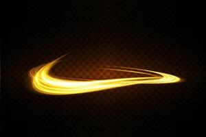 Explore the Golden Light Swirl Effect designed specifically for creative and modern design projects vector