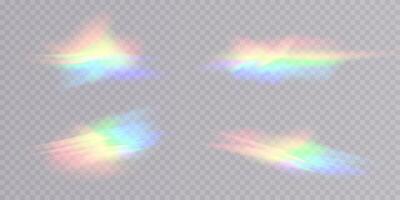 An Enthralling Collection of Colorful Light Effects Perfectly Suited for Various Design Projects and Purposes vector