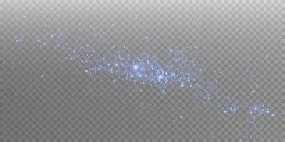 Shimmering Blue Particles Glimmering in an Enchanting Cosmic Atmosphere Filled with Magic and Wonder vector