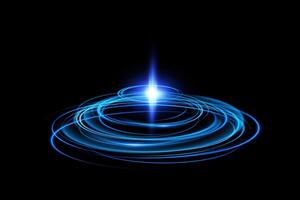 Experience the mesmerizing Dynamic Blue Light Swirl, enhanced with captivating Circular Motion Effects vector