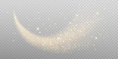 A Magical Glittering Crescent adorned with Sparkles, perfect for Artistic Designs and various Creative Projects vector