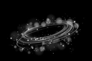 An Abstract Cosmic Ring that features Engaging Sparkle Effects, creating a visually stunning artwork vector