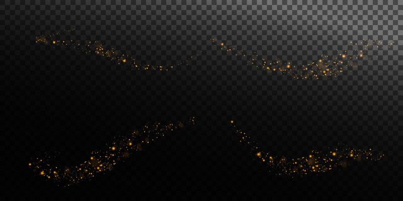 A Beautiful Display of Glittering Golden Sparkles Set Against a Dark Background to Captivate the Viewer