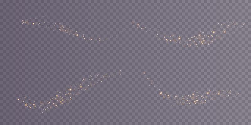 Radiant and Sparkling Light Effects Carefully Crafted for Graphic Design Purposes and Various Creative Projects