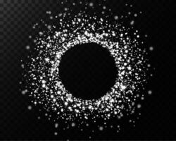A Sparkling Circular Frame that features Shimmering Effects to add beauty and elegance to your artwork vector